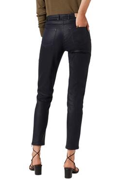 Pantalon Naf Naf Skinny pour Femme Bleu Marine
