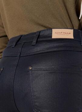 Pantalon Naf Naf Skinny pour Femme Bleu Marine