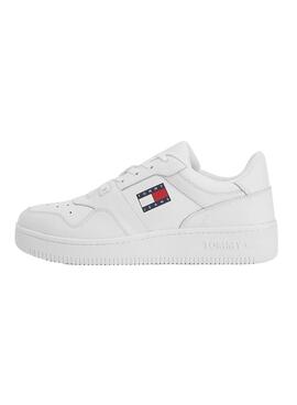 Baskets Tommy Jeans Retro Panier Homme Blanc