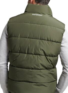 Gilet Superdry Sports Puffer Gilet Homme Vert