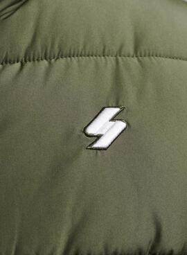 Gilet Superdry Sports Puffer Gilet Homme Vert