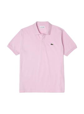 Polo Lacoste Classic Fit pour Homme Rose Clair