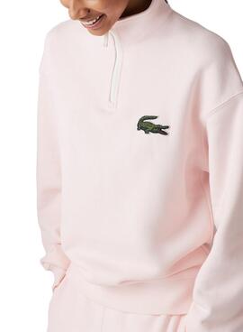 Sweat Lacoste Half-Zipper Homme et Femme