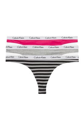Pack 3 Carrousel Tangas Calvin Klein Multicolor