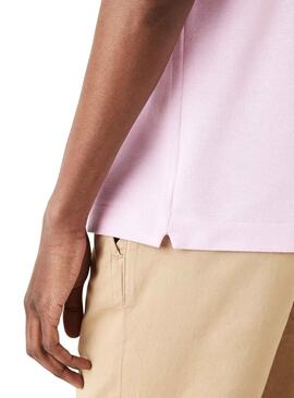 Polo Lacoste Classic Fit pour Homme Rose Clair