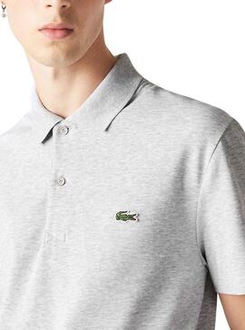 Polo Lacoste Regular Fit pour Homme Gris
