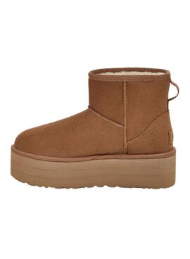 Bootss UGG Classic Mini Platform Marron Femme