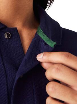 Polo Lacoste Classic Fit pour Homme Bleu marine