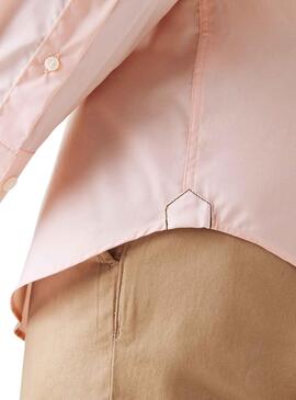 Chemise Lacoste Slim Fit pour Homme Rose Clair