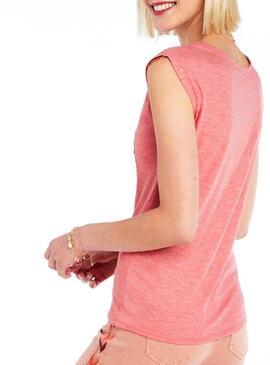 T-Shirt Naf Naf Perroquet Rosa Femme