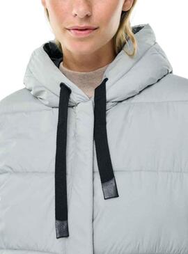 Veste Ecoalf Noir Reversible pour Femme Gris