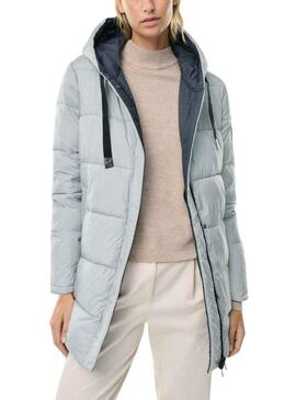 Veste Ecoalf Noir Reversible pour Femme Gris