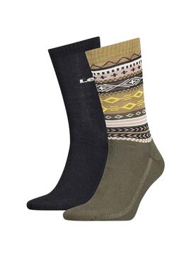 Pack 2 Chaussettes Levis Reg Cut Fair pour Homme