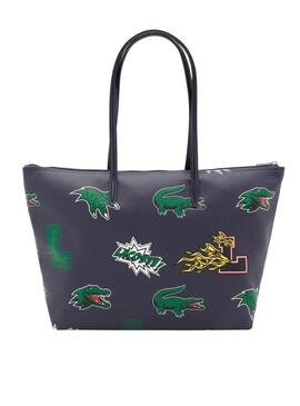 Shopper Lacoste Holiday Party pour Femme Bleu Marine