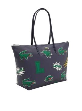 Shopper Lacoste Holiday Party pour Femme Bleu Marine
