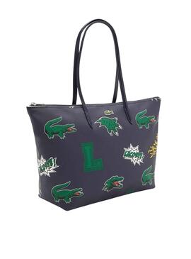 Shopper Lacoste Holiday Party pour Femme Bleu Marine