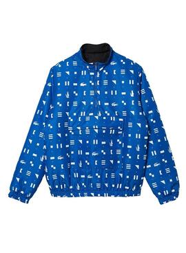 Veste Lacoste Sport Réversible Bleu Marine Homme