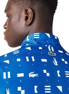 Veste Lacoste Sport Réversible Bleu Marine Homme