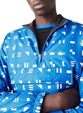 Veste Lacoste Sport Réversible Bleu Marine Homme