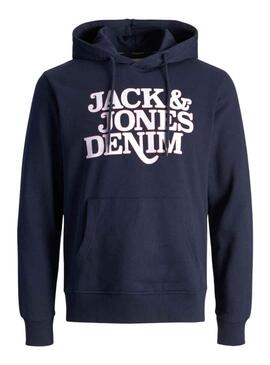 Sweat Jack & Jones Rack pour Homme Bleu marine