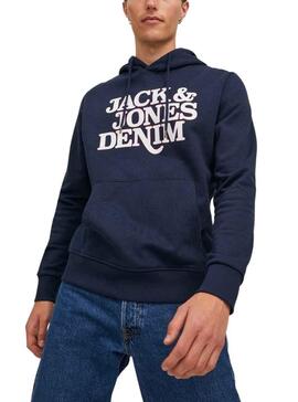 Sweat Jack & Jones Rack pour Homme Bleu marine