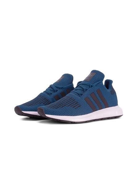 Baskets Adidas Swift Run J Bleu Ni ou