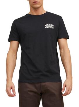 T-Shirt Jack & Jones Corp Logo Noire Homme