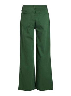 Pantalon Jeans Vila Vigree Vert pour Femme