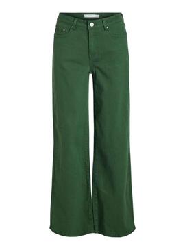 Pantalon Jeans Vila Vigree Vert pour Femme