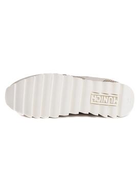 Baskets Munich Ripple 44 Beige pour Femme