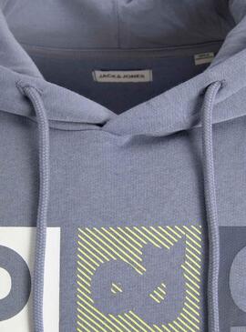 Sweat Jack et Jones Jio Bleu pour Homme