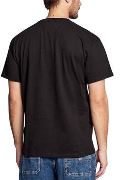 T-Shirt Tommy Jeans Logo Radial Noire