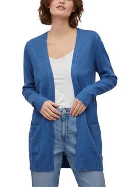 Veste Vila Viril Bleu pour Femme