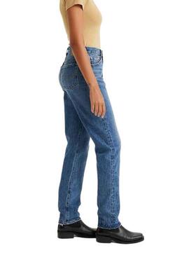 Pantalon Jeans Levis 501 Bleu Moyen pour Femme