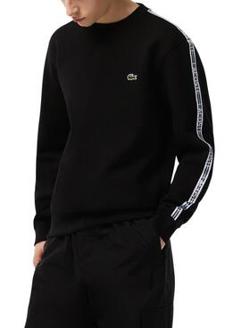 Sweat Lacoste Streetwear Noire pour Homme