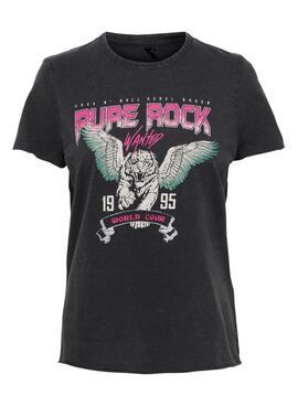 T-Shirt Only Lucy Regular Noire pour Femme