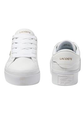 Baskets Lacoste Ziane Platform Blanc Femme