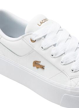 Baskets Lacoste Ziane Platform Blanc Femme