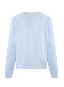 Sweat Pepe Jeans Goldie Bleu pour Femme