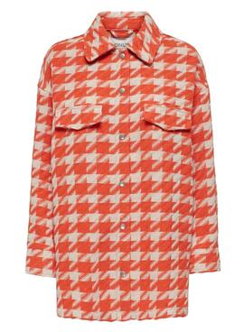 Surchemise Only Johanna Orange pour Femme