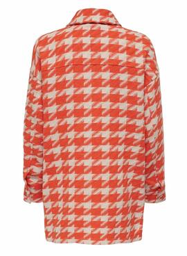 Surchemise Only Johanna Orange pour Femme