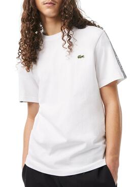 T-Shirt Logo Lacoste Raya Blanc pour Homme