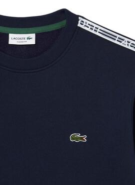 Sweat Lacoste Streetwear Bleu Marine pour Homme