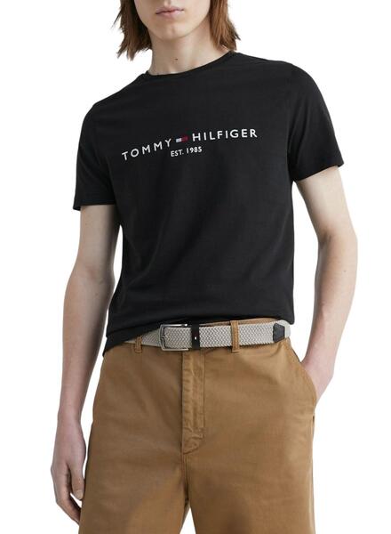 T shirt tommy online noir homme