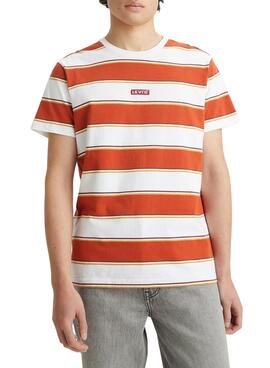 T-Shirt Levis Relaxed Baby Tab Rayures pour Homme
