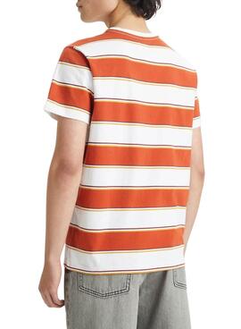 T-Shirt Levis Relaxed Baby Tab Rayures pour Homme