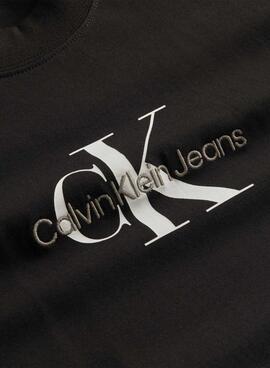 Robe Calvin Klein Jeans Monologo Noire Femme