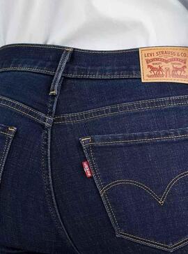 Pantalon Levis 311 Shapping Skinny Bleu Marine Femme
