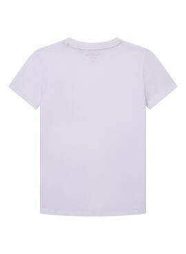 T-Shirt Pepe Jeans Bulcano Blanc pour Garçon