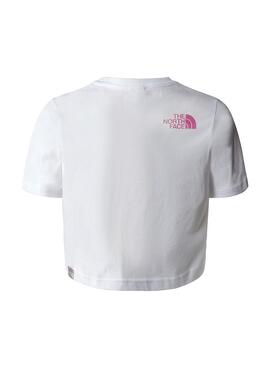 T-Shirt The North Face Easy Blanc pour Fille